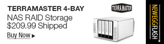 Newegg Flash - Terramaster 4-Bay NAS RAID Storage