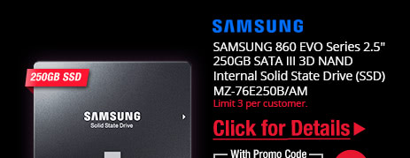 SAMSUNG 860 EVO Series 2.5" 250GB SATA III 3D NAND Internal Solid State Drive (SSD) MZ-76E250B/AM