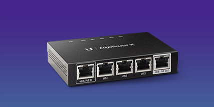 Ubiquiti ER-X-US EdgeRouter X 5-Port Advanced Gigabit Ethernet Routers, 256MB Storage