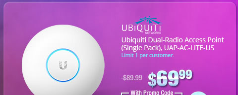 Ubiquiti Dual-Radio Access Point (Single Pack), UAP-AC-LITE-US