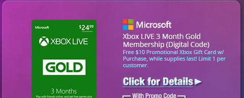 Xbox LIVE 3 Month Gold Membership (Digital Code)