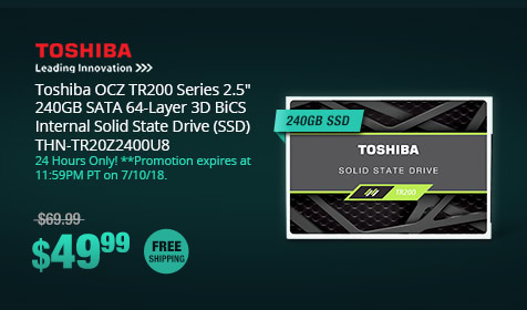 Toshiba OCZ TR200 Series 2.5" 240GB SATA 64-Layer 3D BiCS Internal Solid State Drive (SSD) THN-TR20Z2400U10