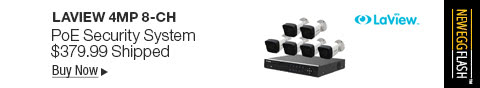 Newegg Flash - LaView 4MP 8-CH PoE Security System