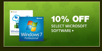 10% OFF SELECT MICROSOFT SOFTWARE*