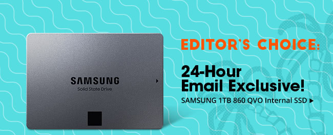 24-Hour Email Exclusive! SAMSUNG 1TB 860 QVO Internal SSD