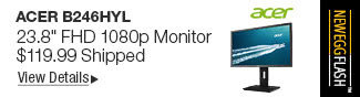 Newegg Flash - Acer B246HYL 23.8" FHD 1080p Monitor