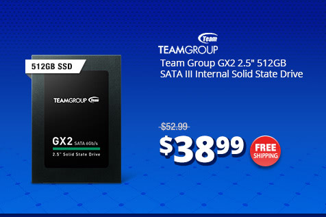Team Group GX2 2.5" 512GB SATA III Internal Solid State Drive