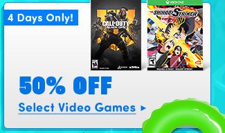 50% Off Select Video Games*