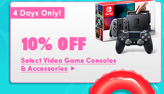 10% Off Select Game Consoles & Accessories*