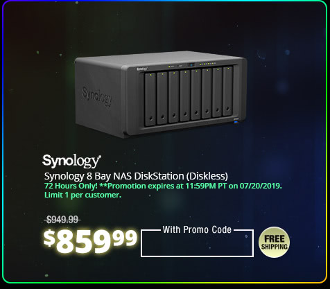 Synology 8 Bay NAS DiskStation (Diskless)