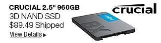 Newegg Flash - Crucial 2.5" 960GB 3D NAND SSD