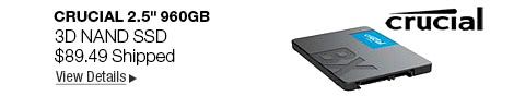 Newegg Flash - Crucial 2.5" 960GB 3D NAND SSD