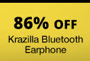 86% Off Krazilla Bluetooth Earphone