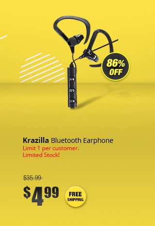 Krazilla Bluetooth Earphone