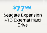 $77.99 Seagate Expansion 4TB External Hard Drive