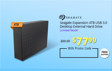 Seagate Expansion 4TB USB 3.0 Desktop External Hard Drive