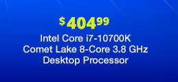 Intel Core i7-10700K Comet Lake 8-Core 3.8 GHz Desktop Processor