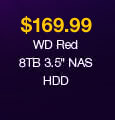 $169.99 WD Red 8TB 3.5" NAS HDD