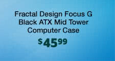 Fractal Design Focus G Black ATX Mid Tower Computer Case