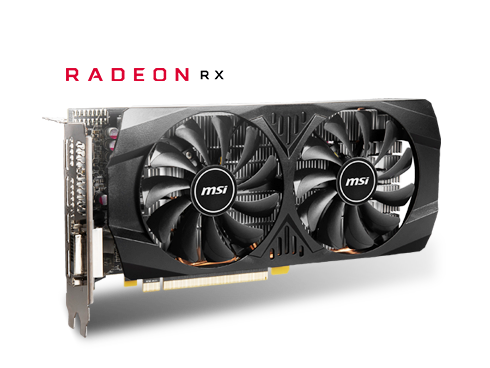 MSI Radeon RX 570 8GT OC 8GB 256-Bit GDDR5 PCI Express x16 (Uses x8) HDCP Ready ATX Video Card