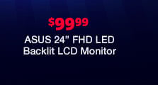 $99.99 ASUS 24" FHD LED Backlit LCD Monitor