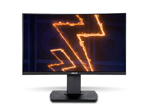 ASUS TUF Gaming VG24VQ 24" Full HD 1920 x 1080 1ms MPRT 144Hz 2 x HDMI, DisplayPort AMD FreeSync Asus Eye Care with Ultra Low-Blue Light & Flicker-Free Backlit LED Height Adjustable Curved Gaming Monitor