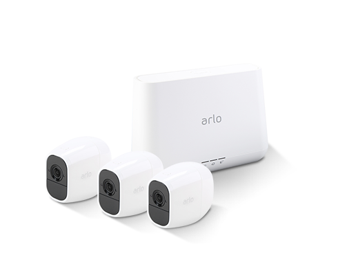 Arlo Pro 2 Wireless Security Camera System - 3 Rechargeable Battery Powered Wire-Free HD 1080p Night Vision Indoor/Outdoor with 2-Way Audio, Free Arlo Basic 7-Day Cloud Storage Recording - VMS4330P