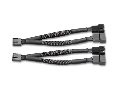 Rosewill Case Fan Splitter Cable, PWM Cable Splitter Duplicator, Case Fan Power Duplicator Converter, Dual Case Fan Power Adapter, Case Fan Y Cable [2-pack]