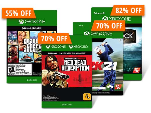 UP TO 82% OFF SELECT XBOX DIGITAL GAMES & MORE 