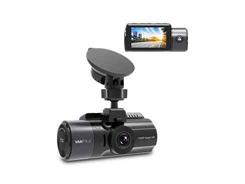 Vantrue T3 1520P Dash Cam with Supercapacitor,  Dashboard Camera Driving Recorder with Night Vision, 160° Wide Angle Dash Camera for Car, HDR, Radar Detection, Loop Recording, G-Sensor, Support 256GB