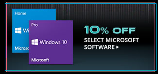 10% OFF SELECT MICROSOFT SOFTWARE*