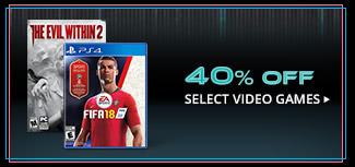 40% OFF SELECT VIDEO GAMES*