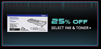 25% OFF SELECT INK & TONER*