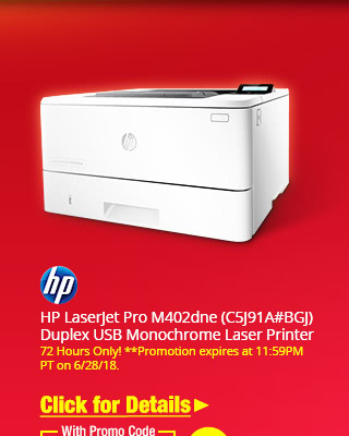 HP LaserJet Pro M402dne (C5J91A#BGJ) Duplex USB Monochrome Laser Printer