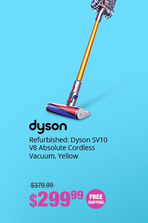 Refurbished: Dyson SV10 V8 Absolute Cordless Vacuum, Yellow