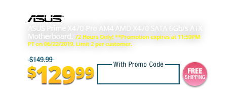 ASUS Prime X470-Pro AM4 AMD X470 SATA 6Gb/s ATX Motherboard