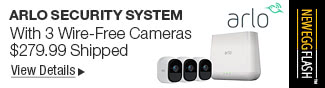 Newegg Flash - Arlo Security System With 3 Wireless Cameras