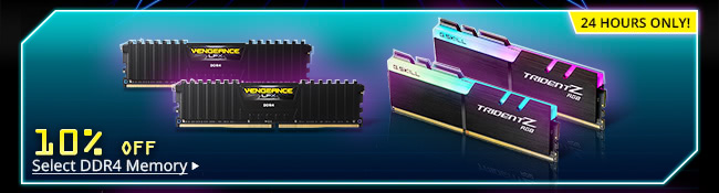 10% Off Select DDR4 Memory*