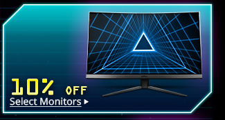 10% Off Select Monitors*