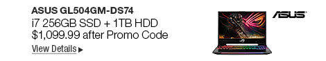 Newegg Flash - ASUS GL504GM-DS74 i7 256GB SSD + 1TB HDD