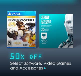 50% Off Select Software, Video Games and Accessories