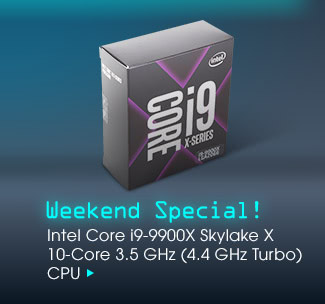 Intel Core i9-9900X Skylake X 10-Core 3.5 GHz (4.4 GHz Turbo) CPU