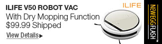 Newegg Flash - ILIFE V50 Robot VAC With Dry Mopping Function