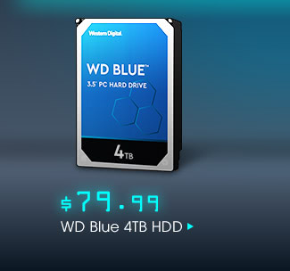 $79.99 WD Blue 4TB HDD