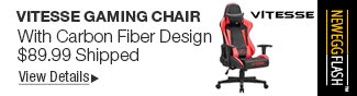 Newegg Flash - Vitesse Gaming Chair With Carbon Fiber Design