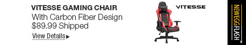 Newegg Flash - Vitesse Gaming Chair With Carbon Fiber Design