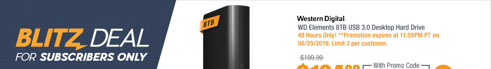 WD Elements 8TB USB 3.0 Desktop Hard Drive