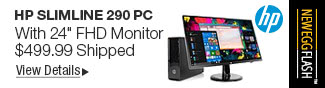 Newegg Flash - HP Slimline 290 PC With 24" FHD Monitor