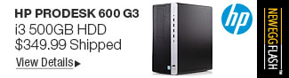 Newegg Flash - HP ProDesk 600 G3 i3 500GB HDD