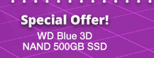 WD Blue 3D NAND 500GB SSD